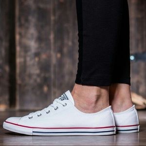 Dainty White Converse Allstars